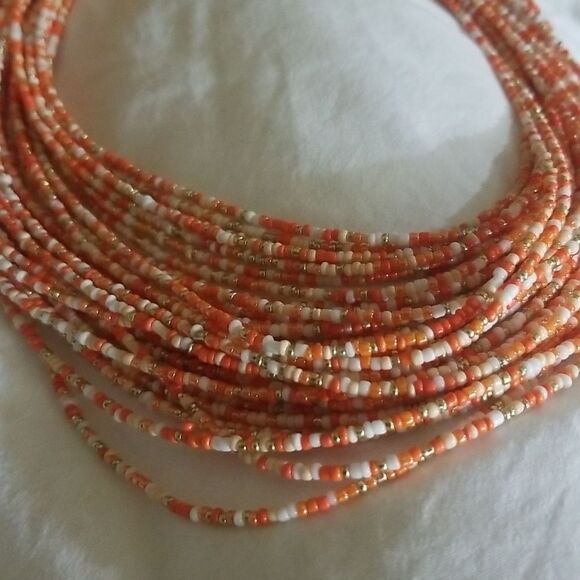 Bocar Multiple Strand Handmade Beaded Statement Collar Necklace for Women - Picture 4 of 8